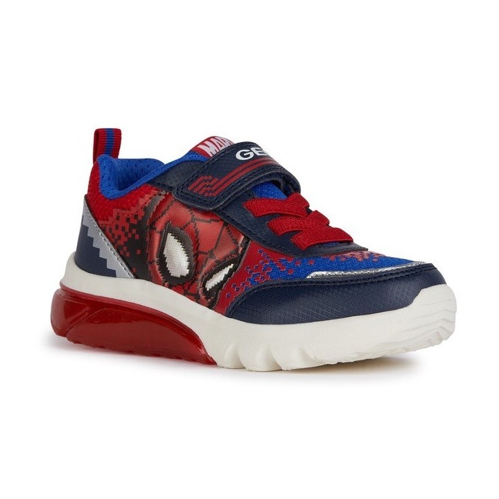 Geox Sneaker "J CIBERDRON BOY F", mit cooler Blinkfunktion, Freizeitschuh, Halbschuh, Schnürschuh