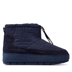 Schneeschuhe Tommy Hilfiger Tommy Monogram Snowboot FW0FW07637 Blau