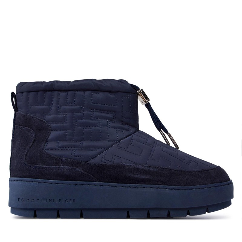 Schneeschuhe Tommy Hilfiger Tommy Monogram Snowboot FW0FW07637 Blau