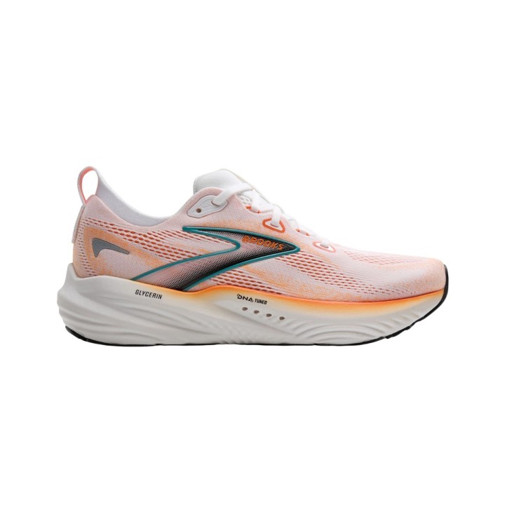 Brooks Glycerin 22 Schuhe Orange Weiß SS25, Größe 43 - EUR