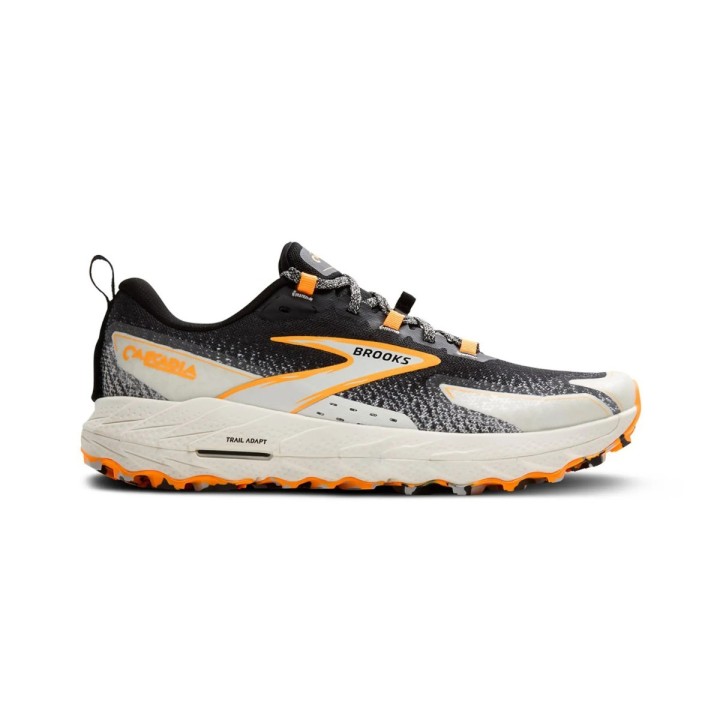 Brooks Cascadia 18 Schuhe Schwarz Beige SS25, Größe 41 - EUR