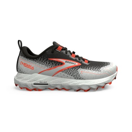 Brooks Cascadia 18 Schwarz Rot SS25 Damen-Schuhe, Größe 41 - EUR