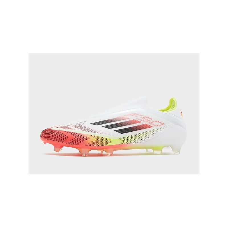 adidas F50 Elite Laceless FG - White - Mens, White