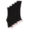Damen Alltags Anti-Geruch-Socken - 5er Pack - Schwarz
