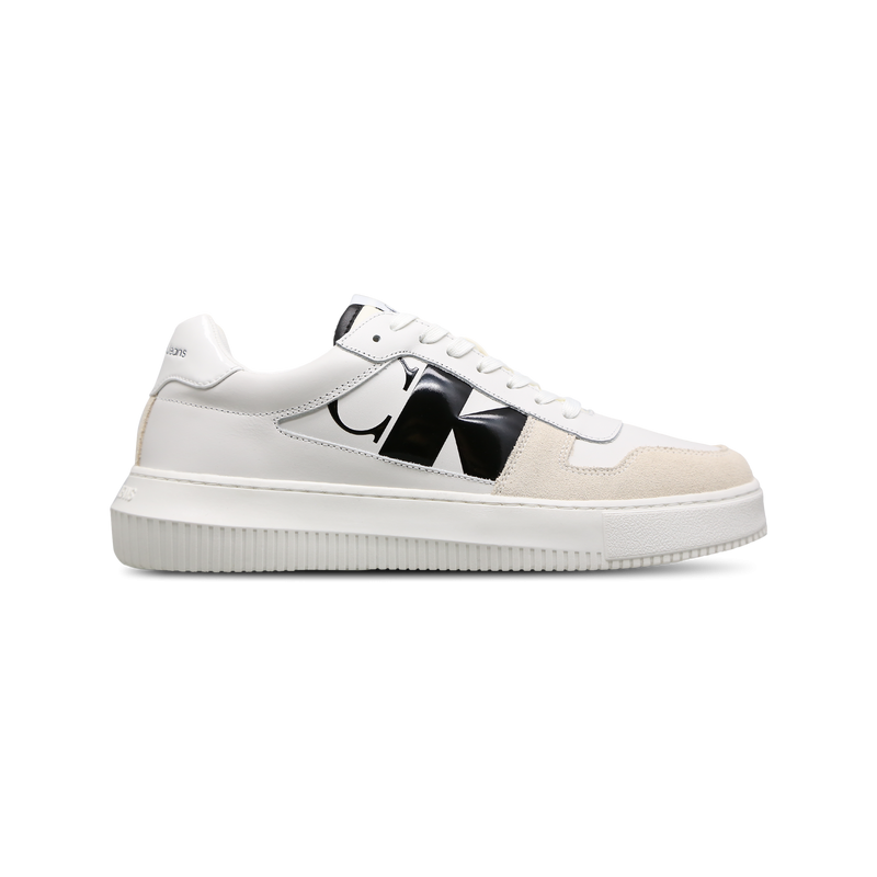 Calvin Klein Chunky Cupsole Mono Herren Schuhe - Weiß - Größe: 40 - Leder - Foot Locker