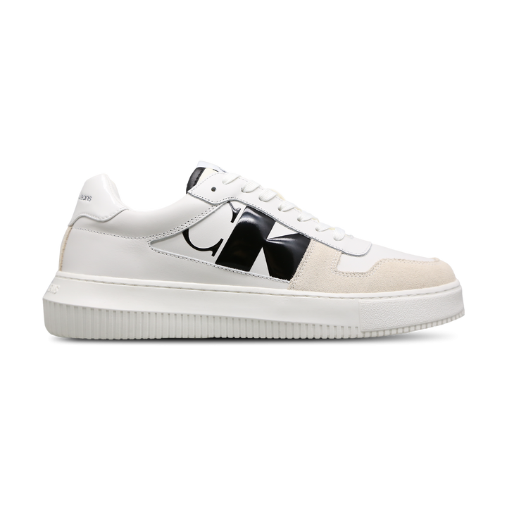 Calvin Klein Chunky Cupsole Mono Herren Schuhe - Weiß - Größe: 40 - Leder - Foot Locker