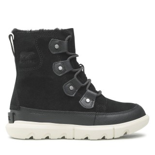 Schneeschuhe Sorel Explorel II Joan Faux Fur Wp NC4462-010 Schwarz