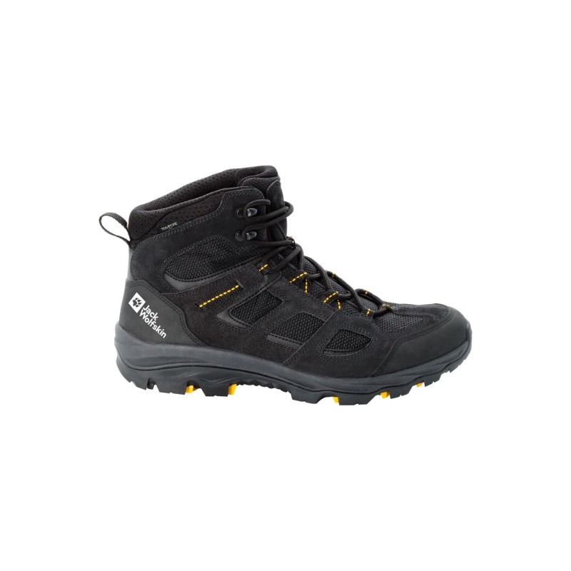 Jack Wolfskin Vojo 3 Texapore Mid Men Wasserdichte Wanderschuhe Herren 42.5 miscellaneous,black,yellow Black / Burly Yellow X