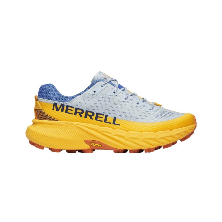 Merrell Agility Peak 5 Blau Gelb SS25 Damen-Sneaker, Größe 37 - EUR