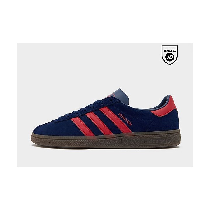 adidas Munchen D'blu/red/gum$ - Blue - Mens, Blue