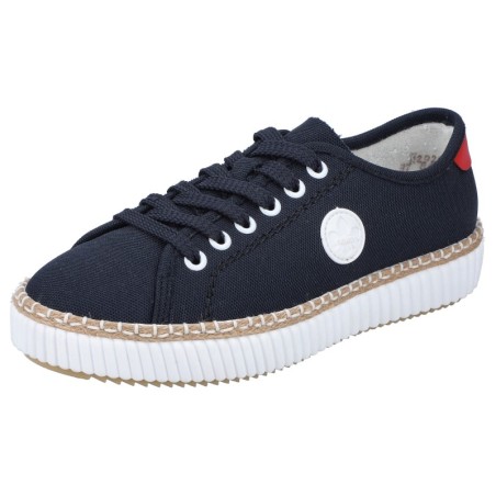Rieker Sneaker, mit herausnehmbarer Innensohle, Freizeitschuh, Halbschuh, Schnürschuh