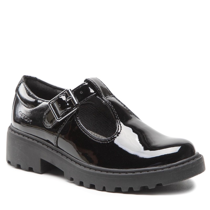 Halbschuhe Geox J Casey G. E J8420E 000HH C9999 M Schwarz