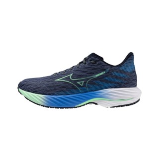 Mizuno Wave Rider 28 Schuhe Blau Grün SS25, Größe 41 - EUR