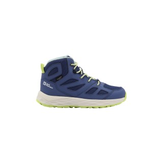 Jack Wolfskin Woodland 2 Texapore Mid Kids Wasserdichte Wanderschuhe Kinder 36 blue Evening Sky