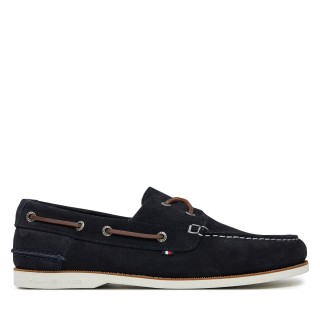 Halbschuhe Tommy Hilfiger Th Boat Shoe Core Suede FM0FM05387 Dunkelblau