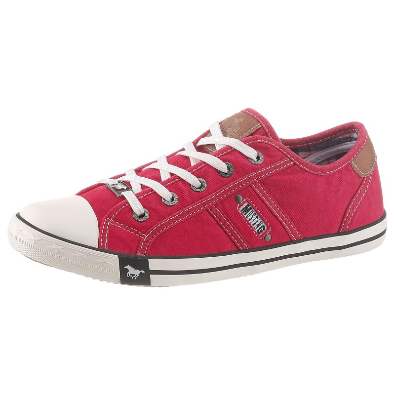 Mustang Shoes Sneaker, Freizeitschuh, Halbschuh, Schnürschuh mit Mustang Markenlabel