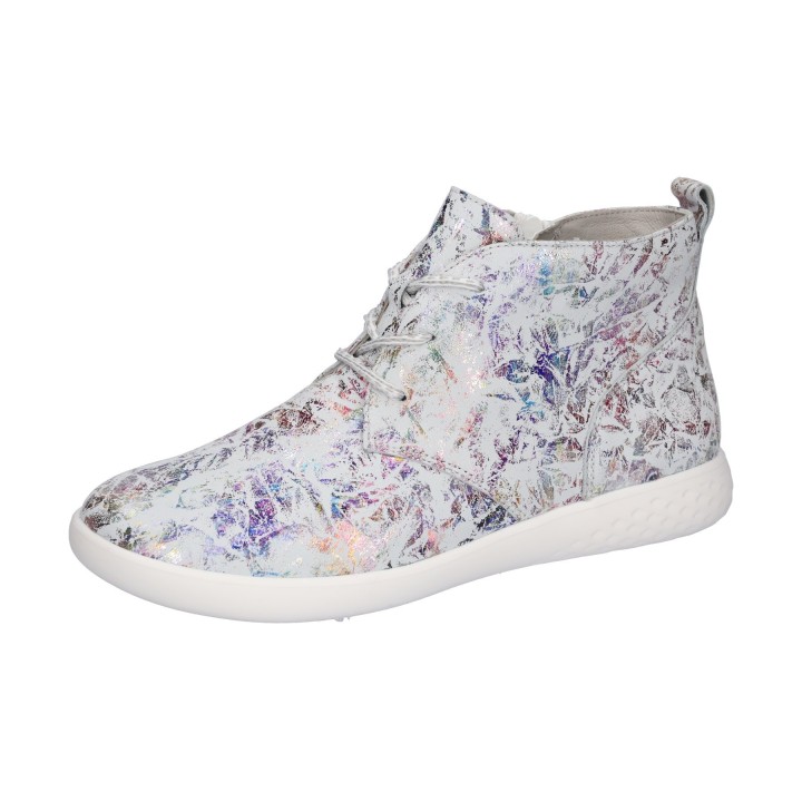Waldläufer Sneaker "H-CLOÉ", Schnürer, Komfortschuh, Freizeitschuh mit Metallic-Print, Weite H