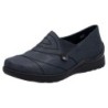 Rieker Slipper, Schlupfschuh, Halbschuh, Slip on mit Stretcheinsatz und Ziersteppung