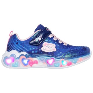 Skechers Sneaker "ETERNAL HEART LIGHTS", Blink,-Klettschuh mit Herz-Applikation, Größenschablone zum Download