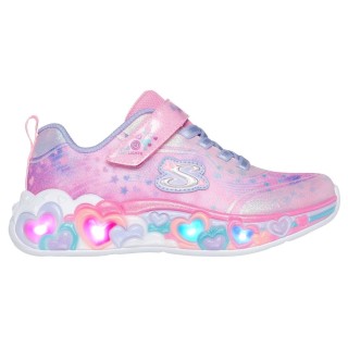 Skechers Sneaker "ETERNAL HEART LIGHTS", Blink,-Klettschuh mit Herz-Applikation, Größenschablone zum Download