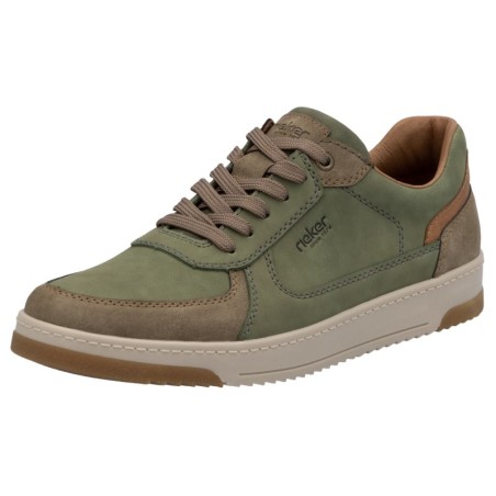 Rieker Sneaker, Freizeitschuh, Halbschuh, Schnürschuh mit gepolstertem Schaftrand