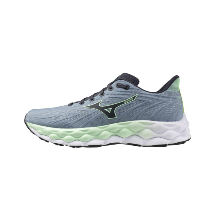 Mizuno Wave Sky 8 Schuhe Grau Grün SS25, Größe 42 - EUR