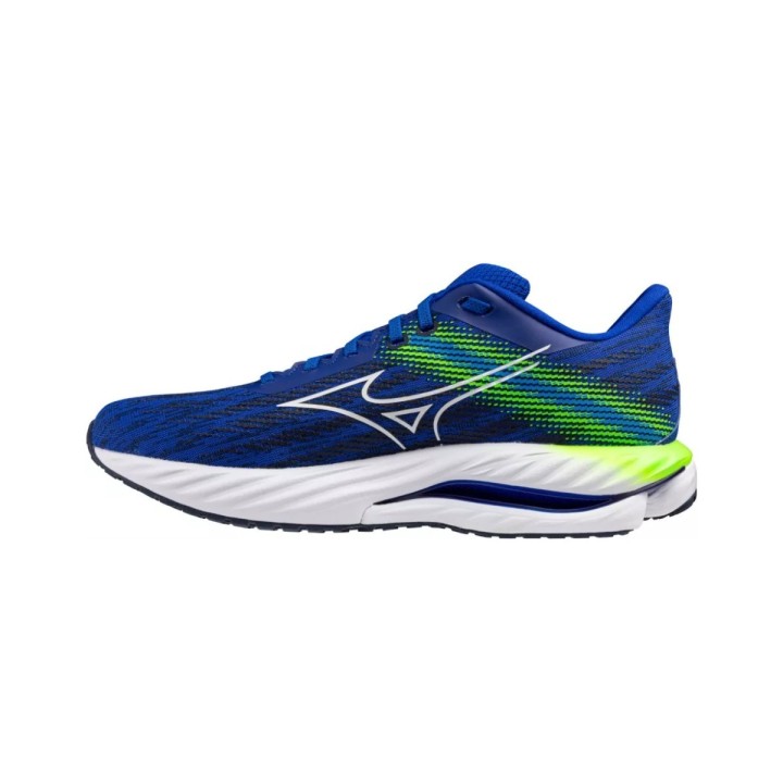Mizuno Wave Inspire 21 Schuhe Blau Gelb SS25, Größe 40,5 - EUR