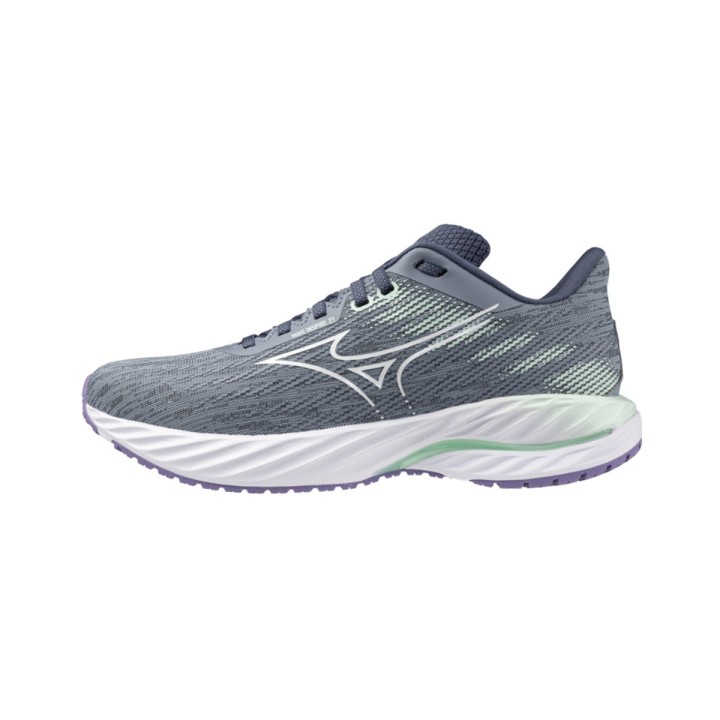 Mizuno Wave Inspire 21 Grau Grün SS25 Damen, Größe 38 - EUR