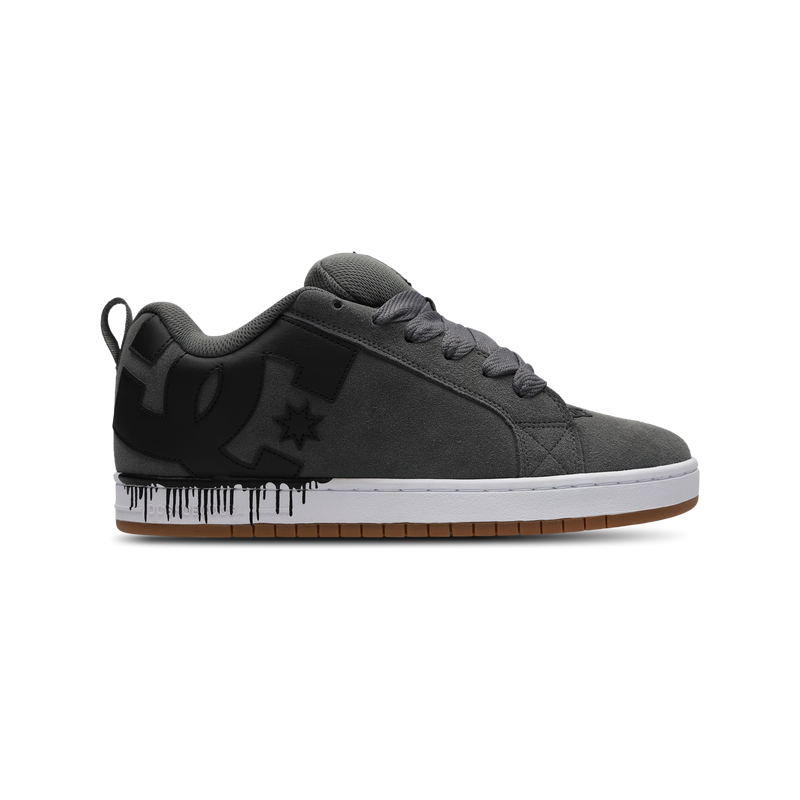 DC Shoes Court Graffik Herren Schuhe - Grau - Größe: 40.5 - Wildleder - Foot Locker