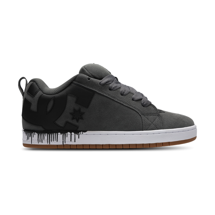DC Shoes Court Graffik Herren Schuhe - Grau - Größe: 40.5 - Wildleder - Foot Locker