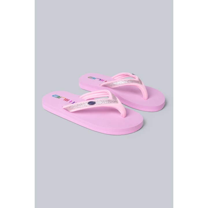 Swish Logo Kinder Flip-Flops - Rosa