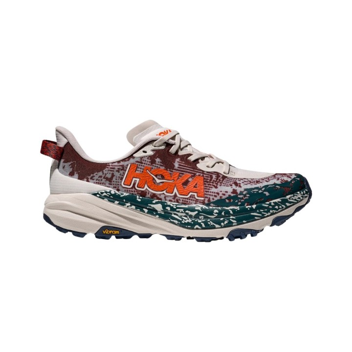Hoka Speedgoat 6 Rot Grün SS25 Schuhe, Größe EU 42