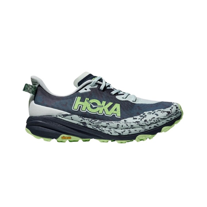 Hoka Speedgoat 6 Schuhe Blau Grün SS25, Größe EU 42