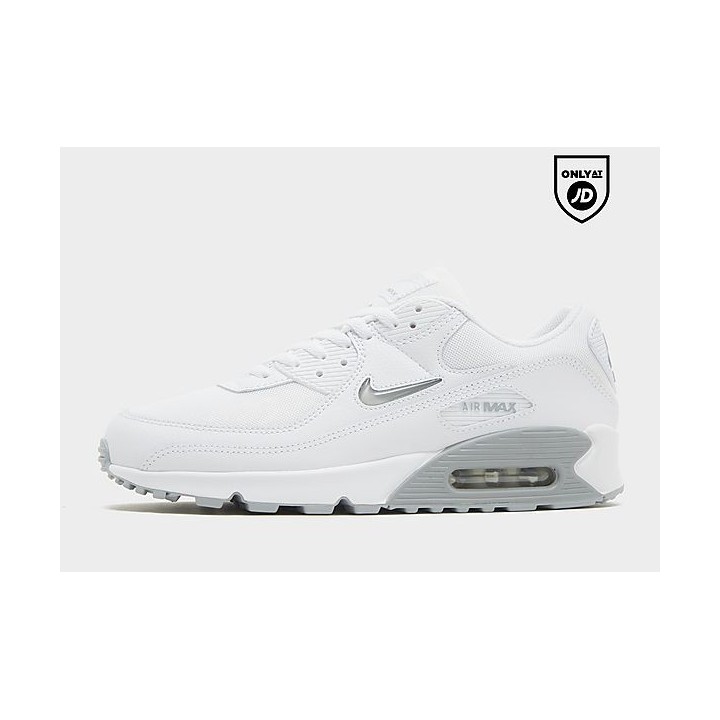 Nike Air Max 90 Herren - White/Light Smoke Grey/Photon Dust - Mens, White/Light Smoke Grey/Photon Dust