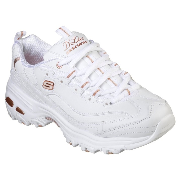 Skechers Sneaker "D´Lites-Fresh Start", Freizeitschuh, Halbschuh, Schnürschuh mit Bio-Dri-Ausstattung