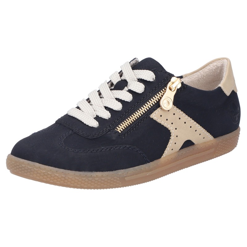 Rieker Sneaker, Halbschuh, Freizeitschuh, Schnürschuh mit Reißverschluss
