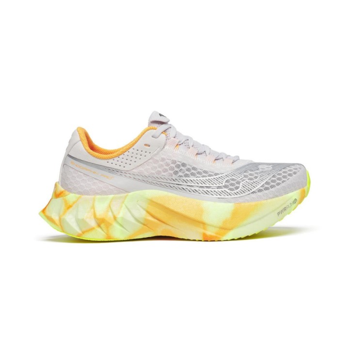 Saucony Endorphin Pro 4 Schuhe Weiß Gelb SS25 Damen, Größe 38 - EUR