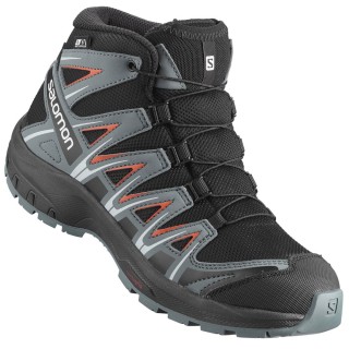 Salomon XA Pro 3D MID CSWP Kinder-Winterschuhe Black/Stormy Weather