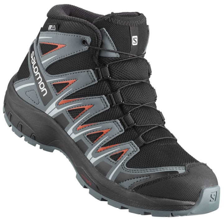 Salomon XA Pro 3D MID CSWP Kinder-Winterschuhe Black/Stormy Weather