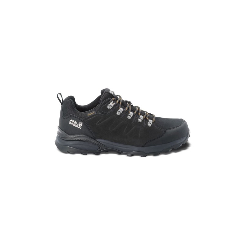 Jack Wolfskin Refugio Texapore Low Men Wasserdichte Wanderschuhe Herren 42 miscellaneous,grey,black,yellow Phantom / Burly Ye