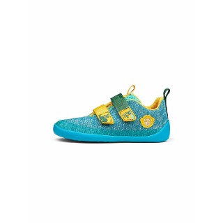 AFFENZAHN Kinder Barfußschuhe KNIT HAPPY Bär türkis | 21