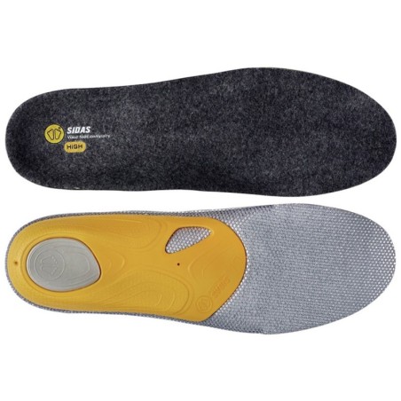 Sidas 3 Feet Merinos High Einlegesohlen Yellow/Grey