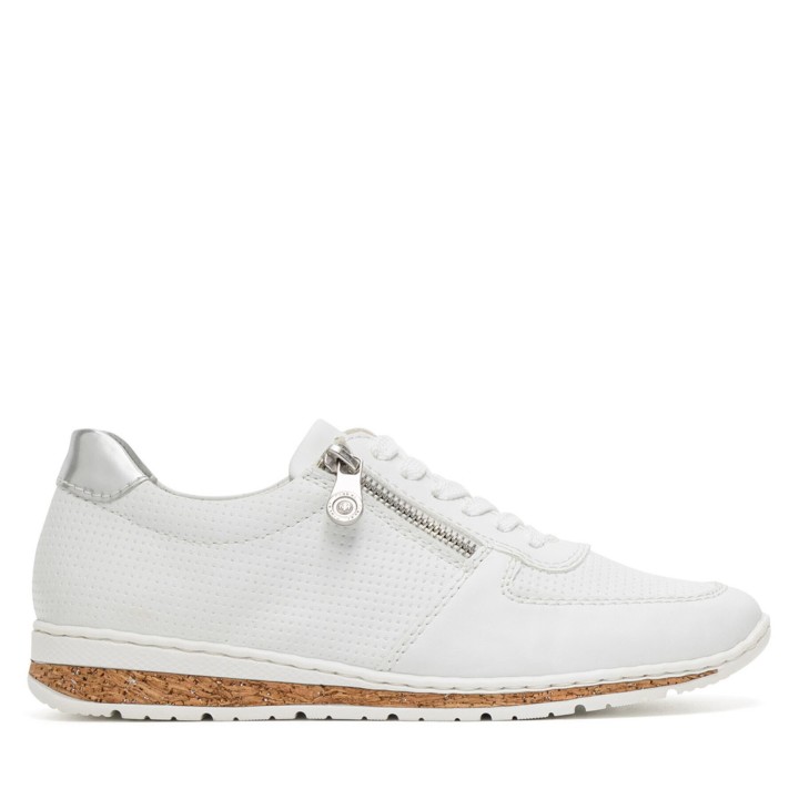 Halbschuhe Rieker N5127-80 Weiß