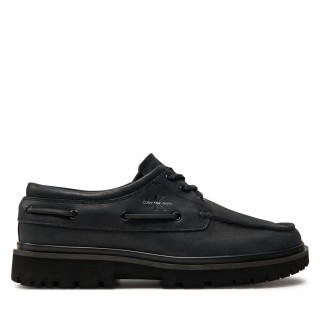 Halbschuhe Calvin Klein Jeans Hybrid Boat Shoe Slipon Lh Btw YM0YM00937 Schwarz