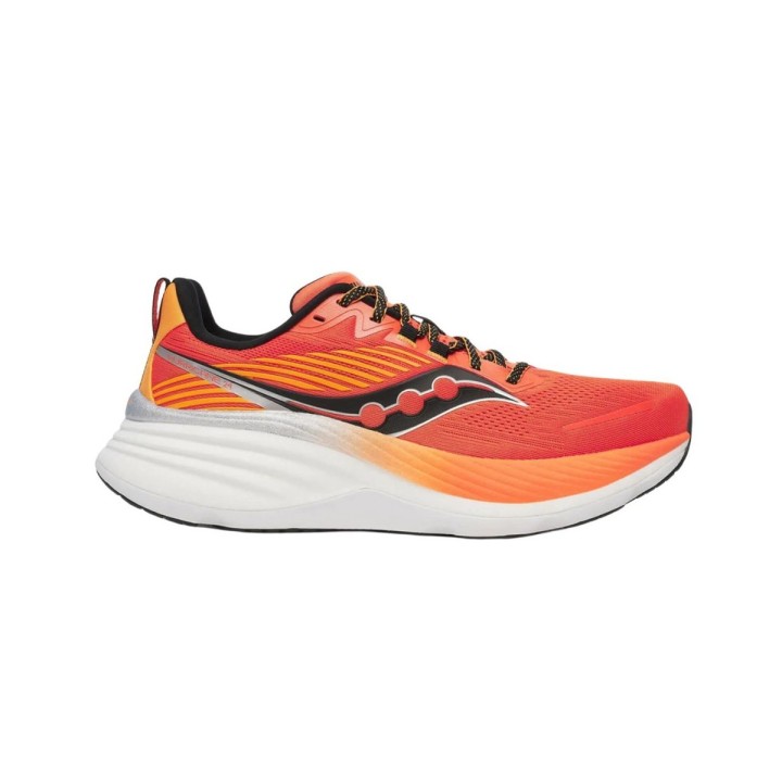 Saucony Hurricane 24 Schuhe Orange Schwarz SS25, Größe 41 - EUR