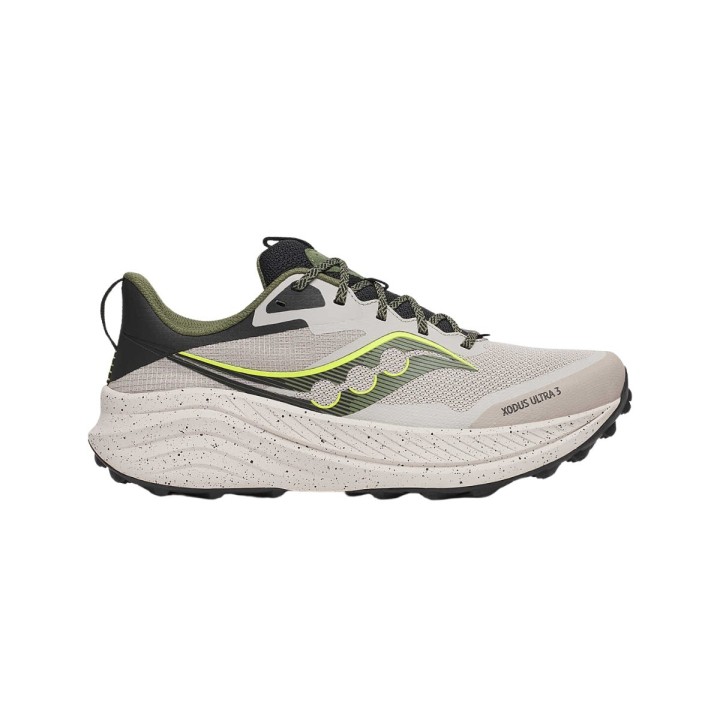 Saucony Xodus Ultra 3 Schuhe Beige Grün SS25, Größe 41 - EUR