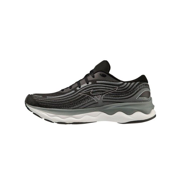 Mizuno Wave Skyrise 4 Schuhe Schwarz Grau SS25, Größe 46 - EUR
