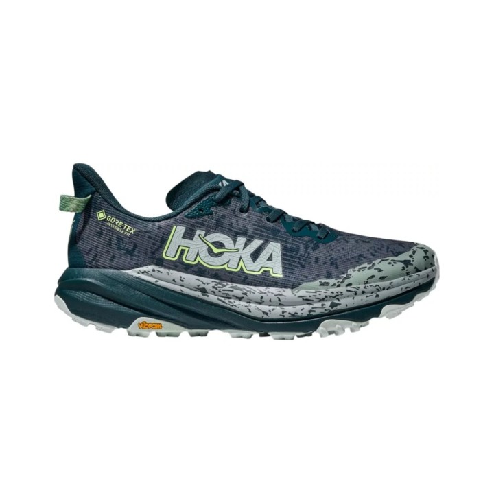 Hoka Speedgoat 6 GTX Schuhe Blau Grün SS25, Größe EU 41 1/3
