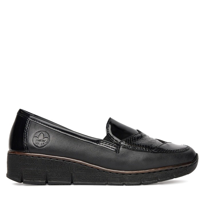 Halbschuhe Rieker 53785-00 Schwarz