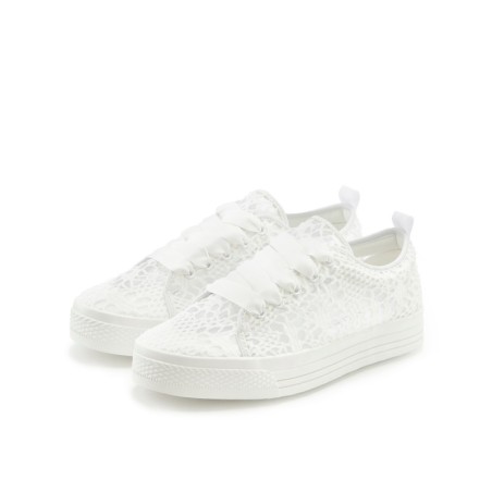 LASCANA Sneaker, mit leichter Plateausohle und Spitze, Schnürhalbschuhe, Freizeitschuhe